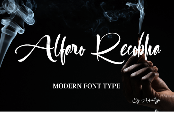 Alfaro Recobha: A Modern Script Font for Bold Digital Statements