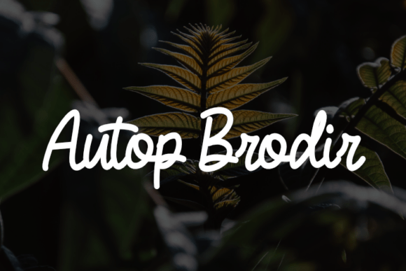 Autop Brodir: A Script Font for Modern Editorial Design and Digital Publishing
