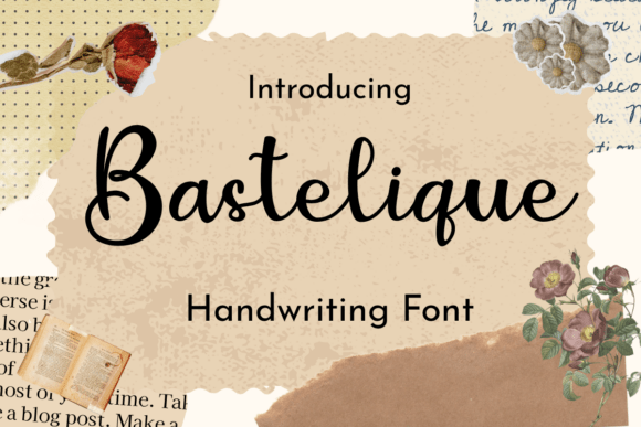 Bastelique: A Modern Script Font for Elegant Editorial Design