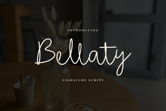 Bellaty: A Modern Script Font That Elevates Handmade Product Design