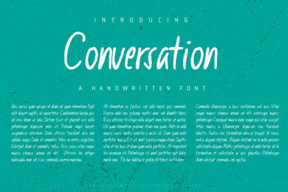 Conversation: The Versatile Script Font for Modern Marketing Design