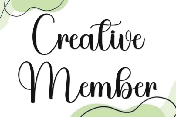 Creative Member: A Festive Typeface for Enchanting Brand Designs