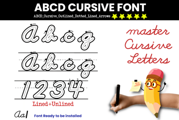 Cursive Handwriting Dotted Font: A Designer’s Digital Darling