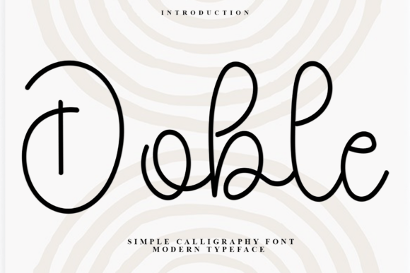 Doble: A Soft, Striking Script Font for Modern Campaigns