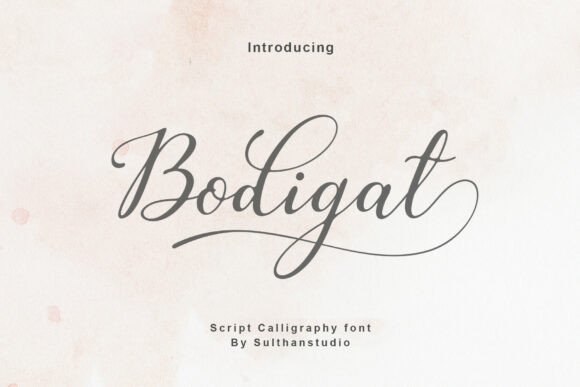 Elevate Web Design with Bodigat: A Modern Script Font for Digital Elegance