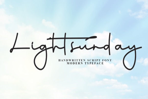 Lightsunday: A Fresh Script Font for Elegant Branding