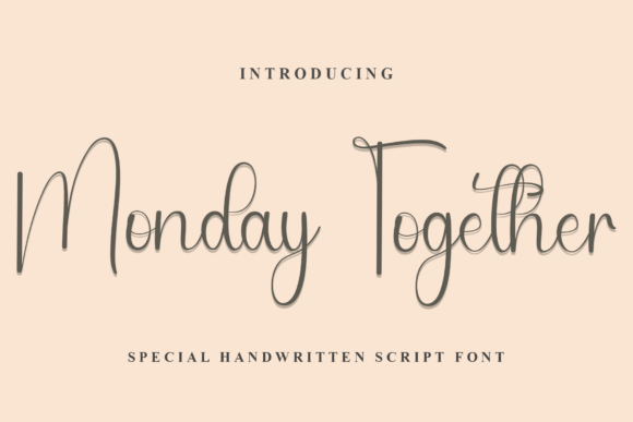 Monday Together: A Stylish Script Font for Modern Web Design