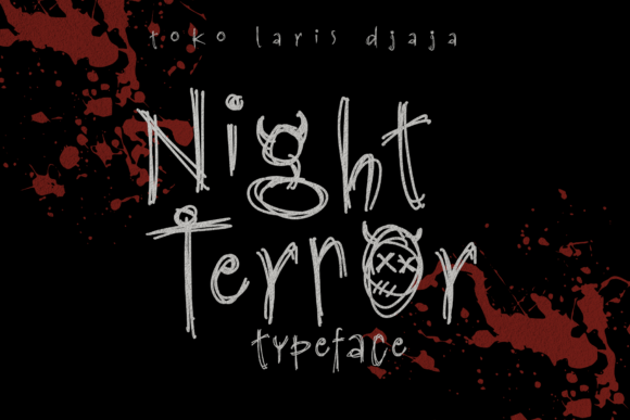 Night Terror Font: Elevate Your Horror-Themed Designs with a Spooky Handwritten Typeface