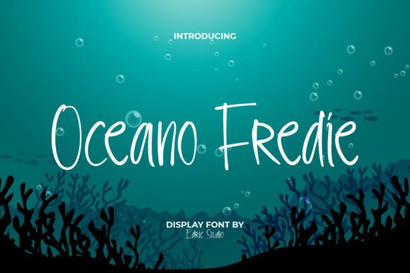 Oceanofredie: A Coastal-Inspired Script Font for Makers and Sellers