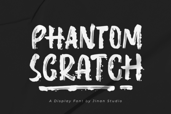 Phantom Scratch: A Bold Script Font for Editorial Edge