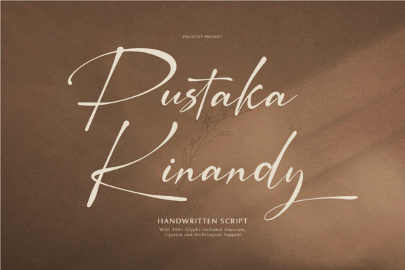 Pustaka Kinandy: A Handcrafted Script Font for Elegant Branding