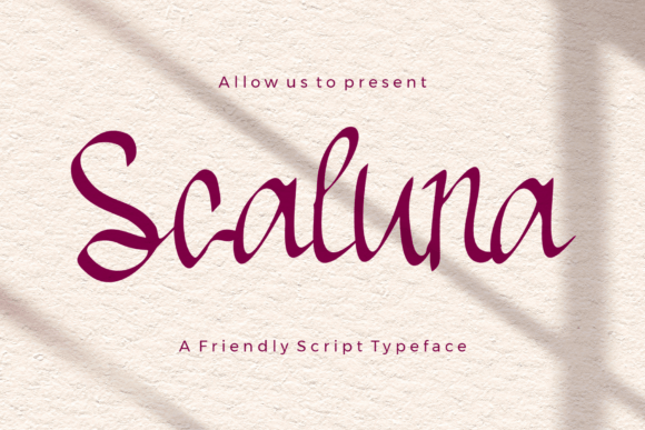 Schaluna: A Warm Script Typeface for Editorial Charm