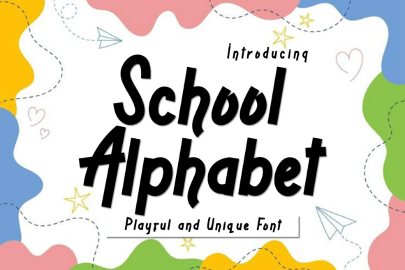 School Alphabet Typeface: A Playful Font for Digital Designers
