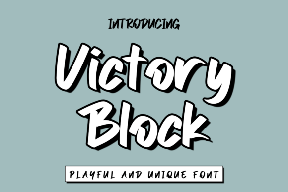 Victory Block: A Bold Display Font for High-Energy Campaign Graphics