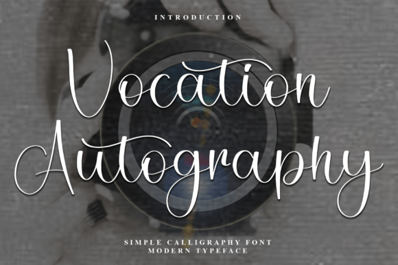 Vocation Autography: A Softly Striking Script Font for Editorial Design
