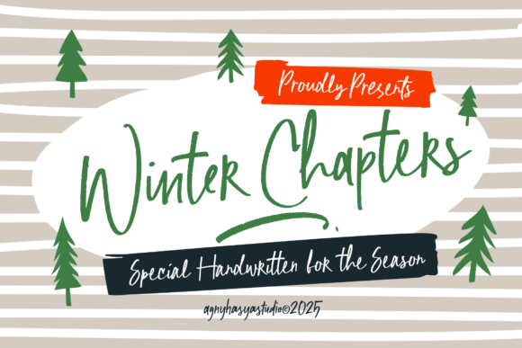 Winter Chapters: A Handwritten Font That Warms Your Editorial Design